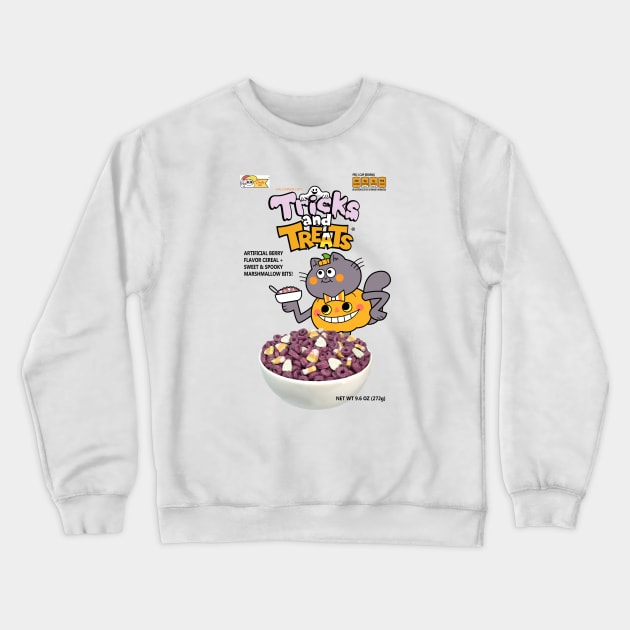 Tricks and Treats Cereal Crewneck Sweatshirt by SmileCo